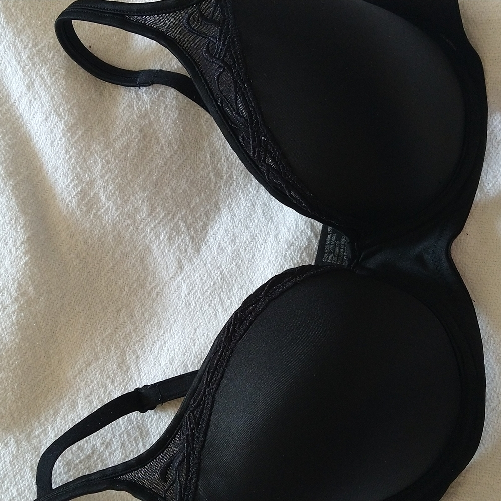 SOMA DISCONTINUED 34D Beautifully Cool Full Coverage Bra black New NWT